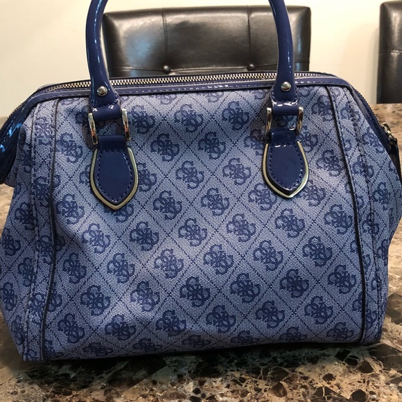 Periwinkle GUESS Satchel - Picture 5 of 7